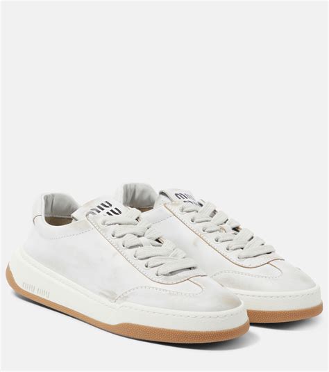 miu miu sneakers white|miu michael shoes.